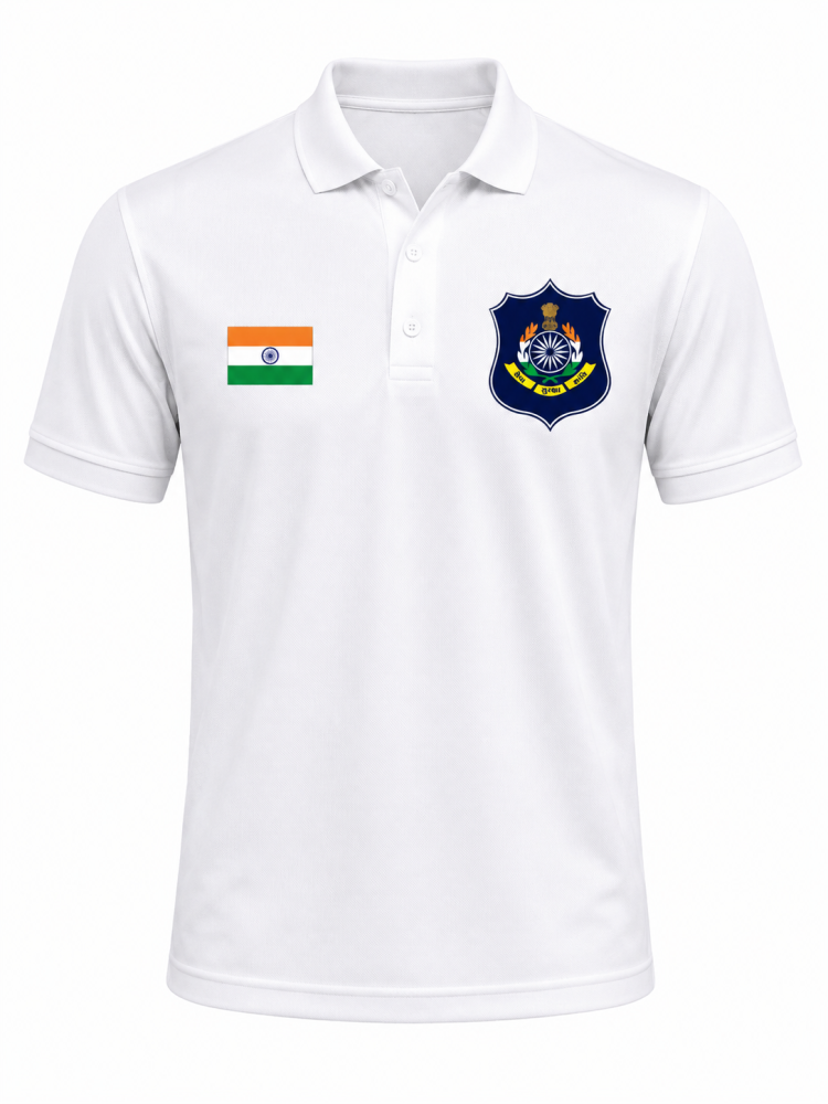 Gujarat Police Polo Dry-Fit T-Shirt