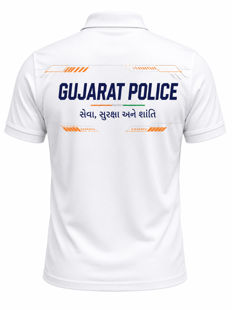 Gujarat Police Polo Dry-Fit T-Shirt