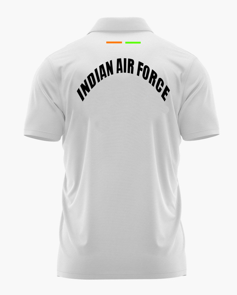 Indian Air Force (IAF) Logo Printed White Customized T-shirt