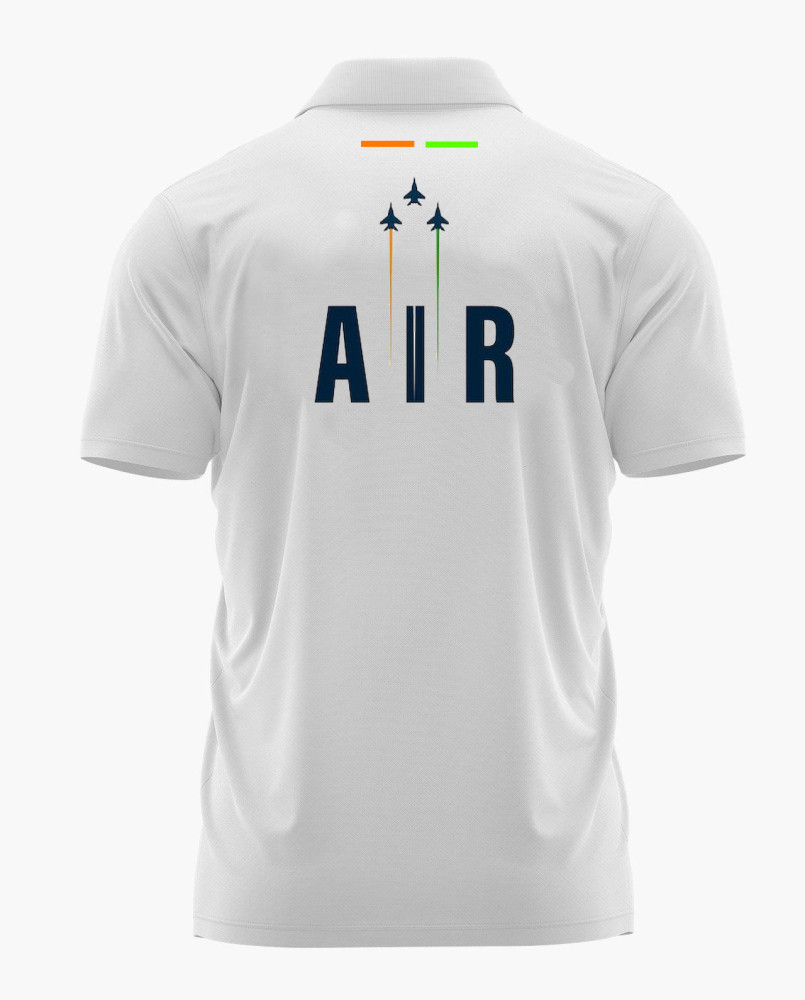 Indian Air Force (IAF) Logo Printed White Customized T-shirt