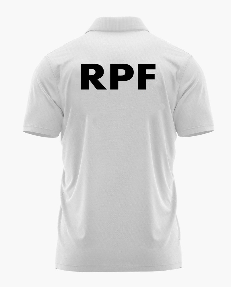 Railway Protection Force (RPF) Logo Printed White Customized T-shirt