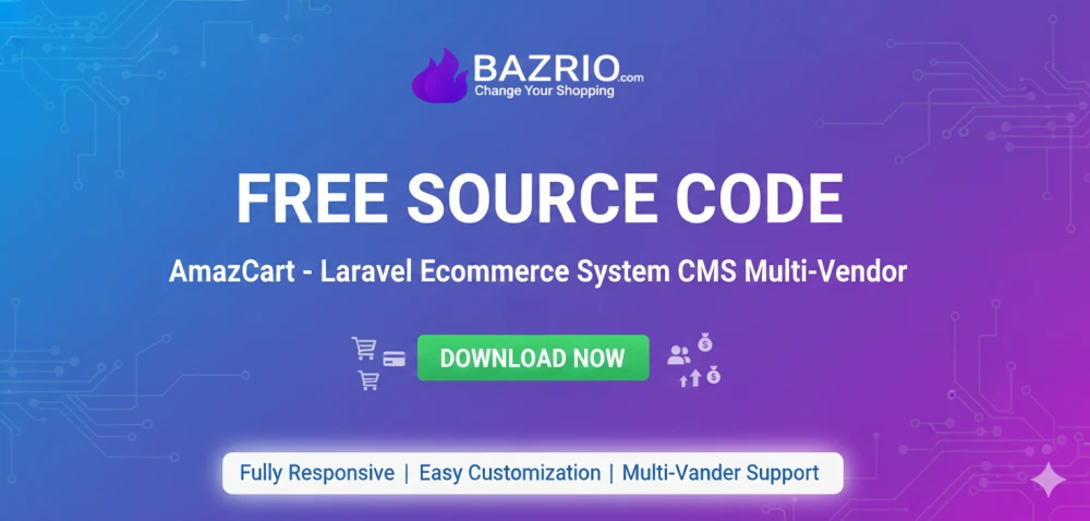 ecommarce - Laravel Ecommerce System CMS Multi-Vendor (PHP) — Free Source Code