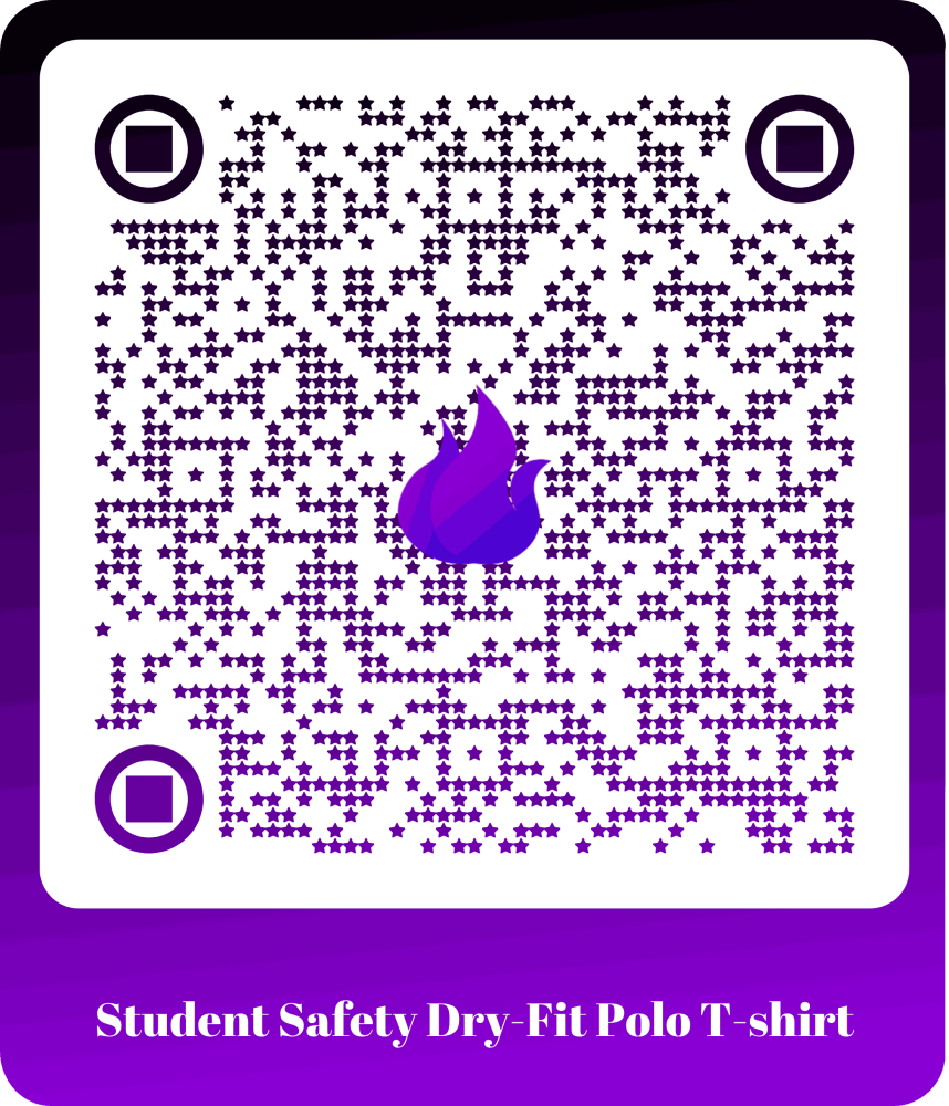 Student Safety Dry-Fit Polo T-shirt with QR Code (Aadhaar Integrated)