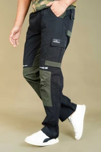 Premium Soldier-Wear Multi-Pocket Cargo (Black-Green)