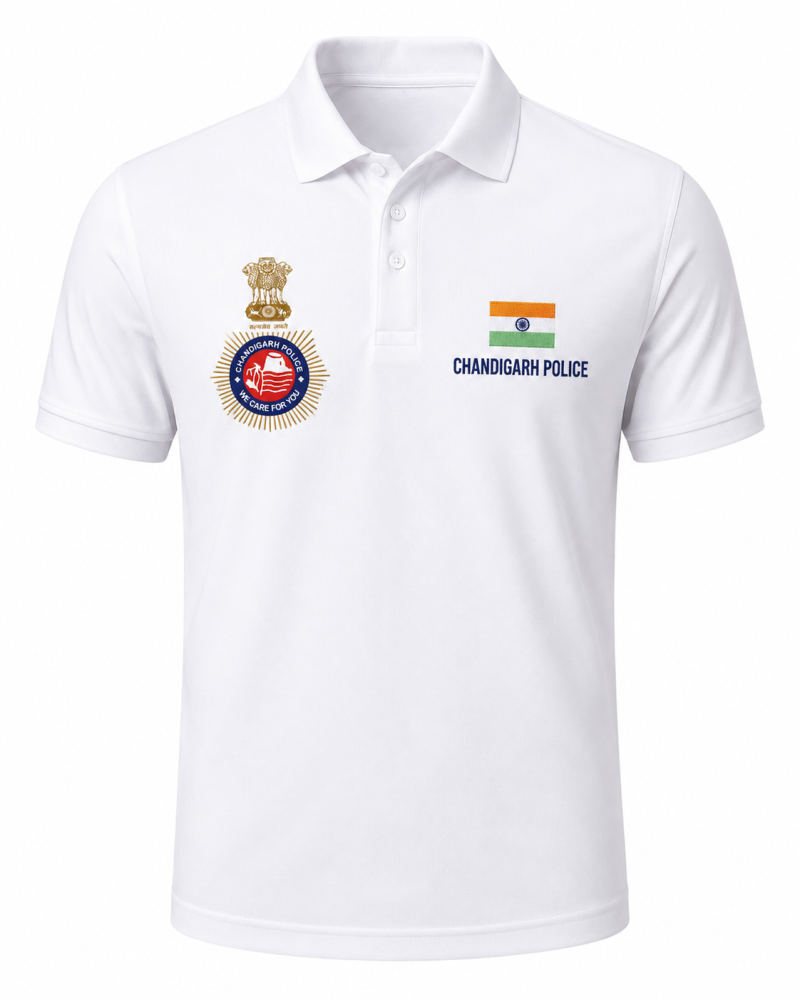 CHANDIGARH POLICE Premium Dry-Fit Polo T-Shirt