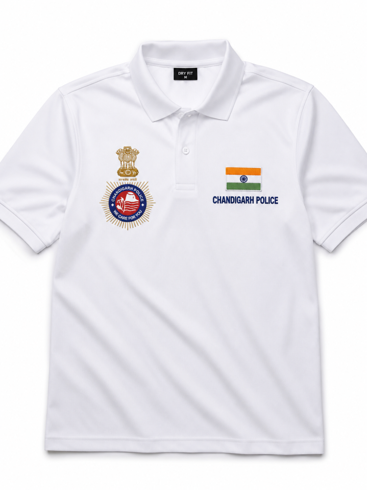 CHANDIGARH POLICE Premium Dry-Fit Polo T-Shirt
