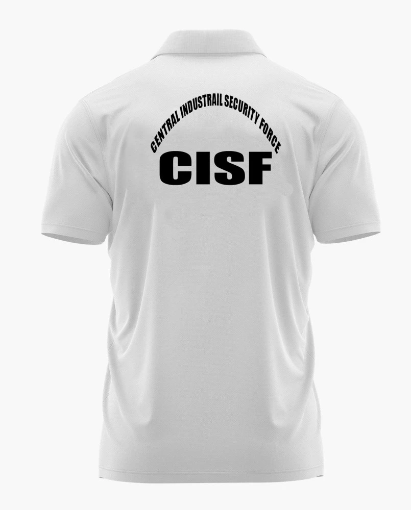 CISF White Customized T‑Shirt