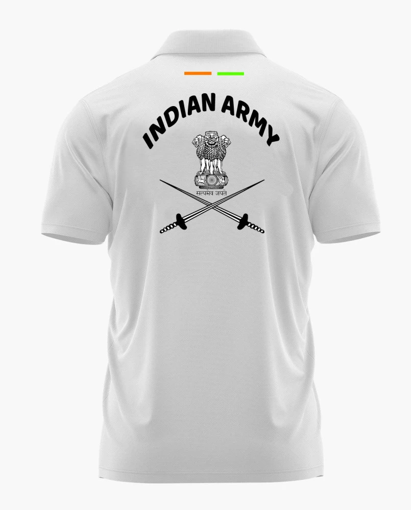 Indian Army White Printed Customized T-Shirt – Personalized Tshirt for Men & Women