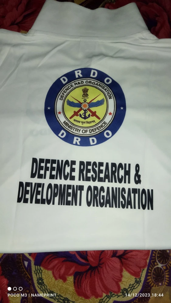 Puducherry Police Gray Dry-Fit Collar Half Sleeve T-Shirt