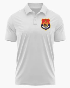 Punjab Police Logo Printed White Customized T-shirt