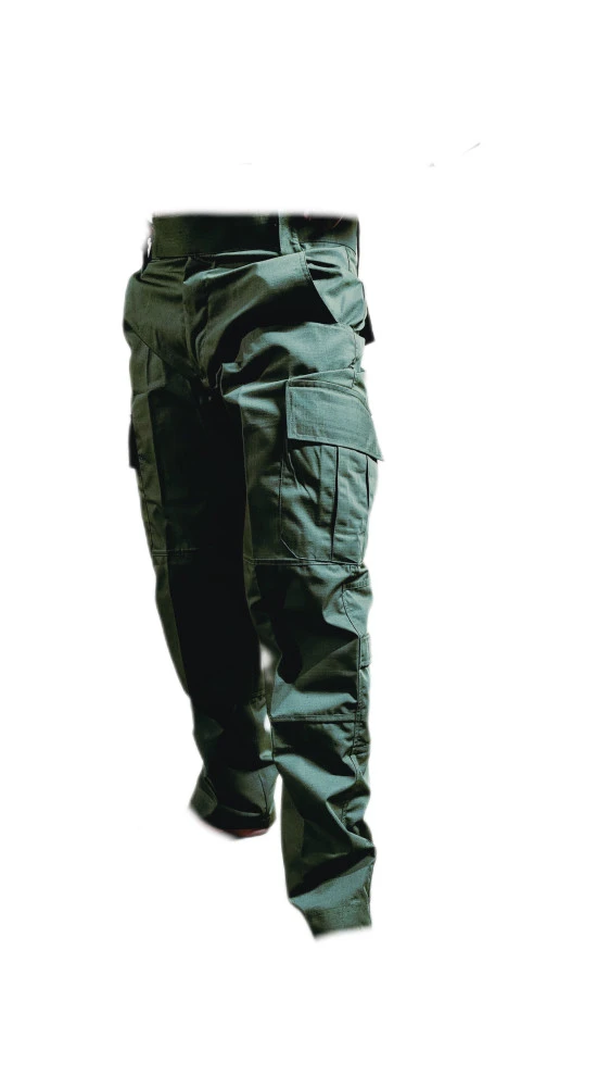Premium Olive Green Army Style 6-Pocket Cotton Cargo Pants