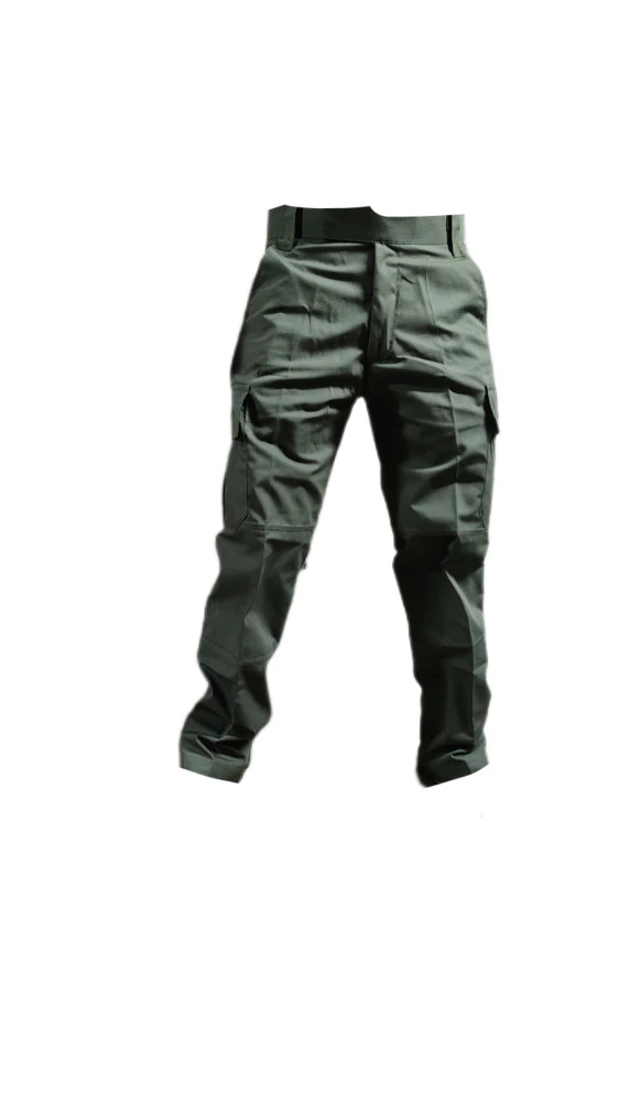 Premium Olive Green Army Style 6-Pocket Cotton Cargo Pants
