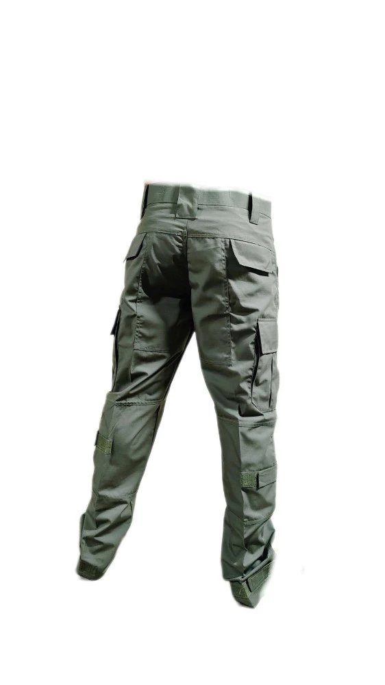 Olive Green Army Style 6-Pocket Cotton Cargo Pants