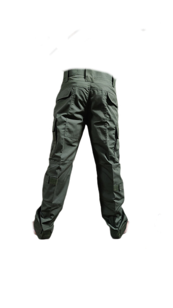 Olive Green Army Style 6-Pocket Cotton Cargo Pants