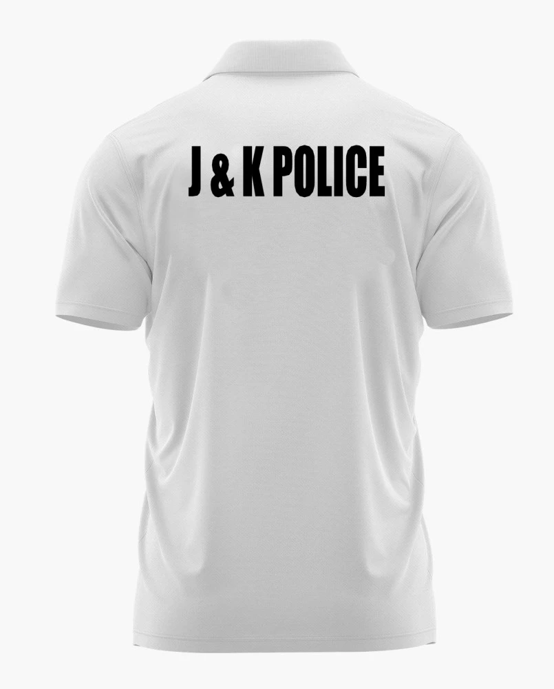 Jammu & Kashmir Police White Printed T-Shirt – Personalized Name Print