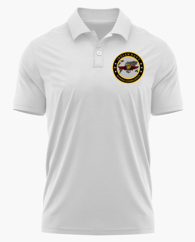 MARCOS Commando Logo Printed White Customized T-shirt – Indian Navy Special Forces