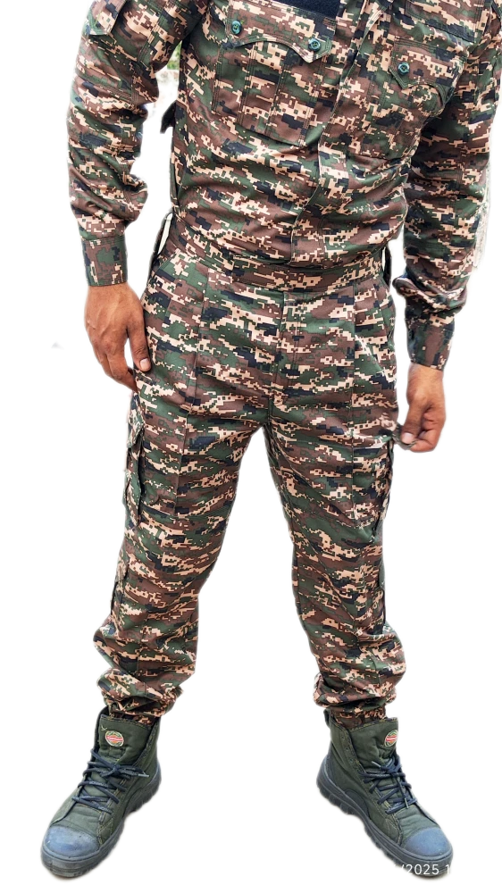 CRPF Combat Dress (Shirt & Pant Set) – 80/20 Cotton Polyester with Free Cap
