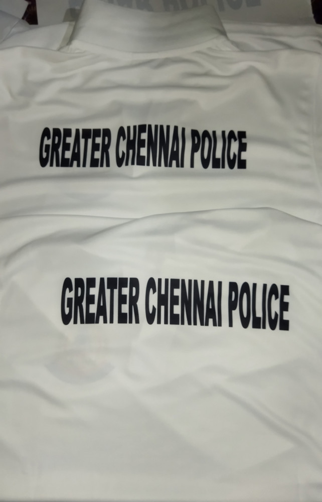 Chennai Police Printed Custom T-shirt – Personalized Design