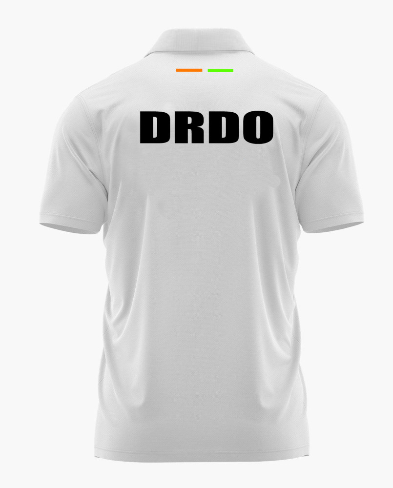 DRDO White Printed Customized T-shirt – Premium Quality