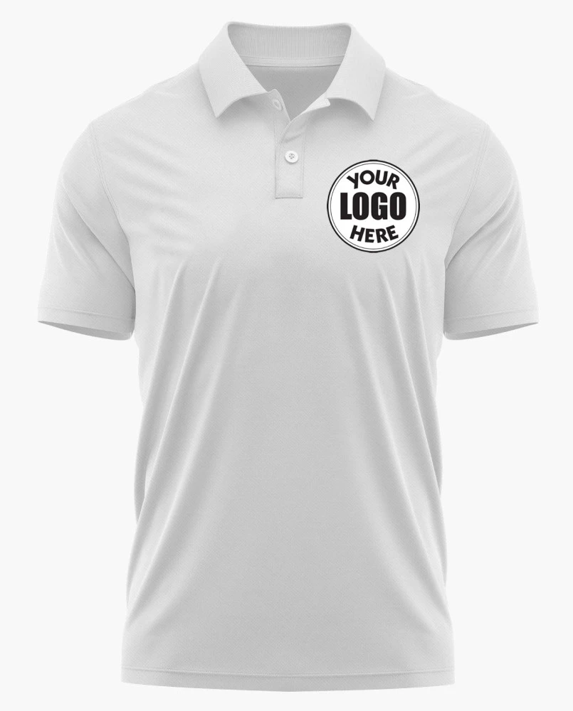 Custom Logo Printed White T-shirt – Company & Website Branding Edition