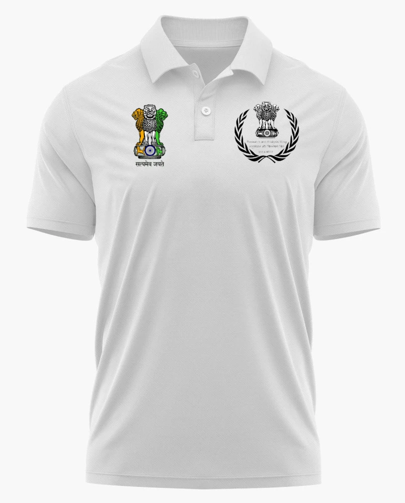 Research and Analysis Wing (RAW) Logo Printed White T-shirt – Customized Premium Edition